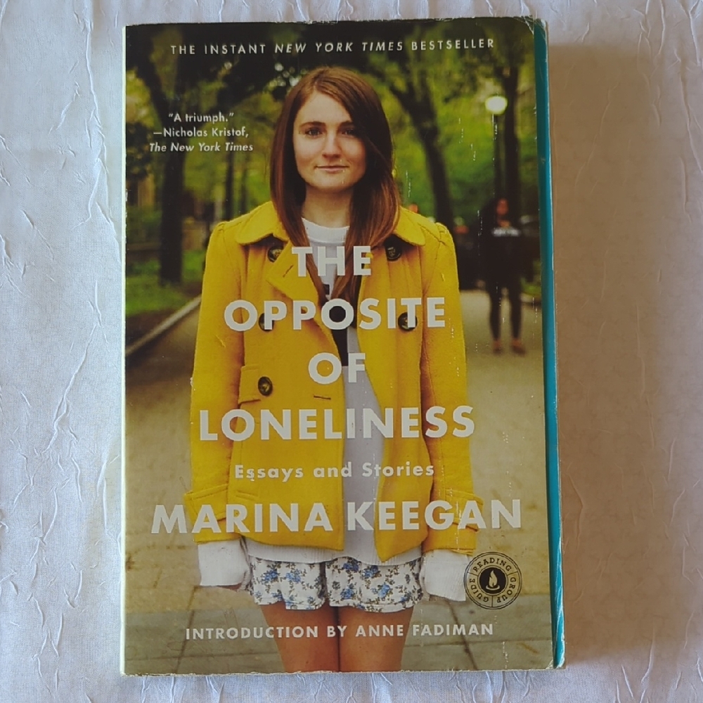 The Opposite of Loneliness by Marina Keegan - Yellow and Blue Cover